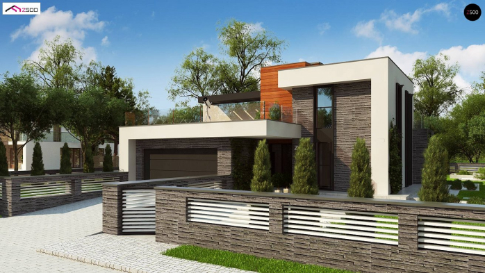 Проєкт будинку Ux159 v1 - Двоповерхові дома у Києві