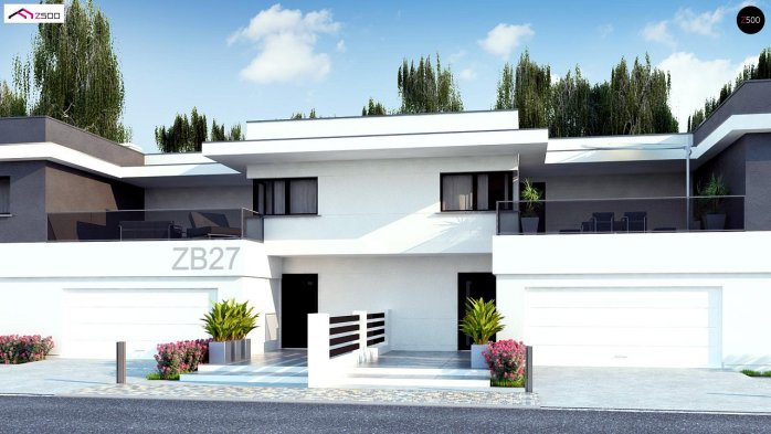 Проект дома Ub27 - 5 Двухэтажные дома в Киеве