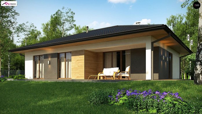 Проект дома U368 D - 3 Одноэтажные дома в Киеве
