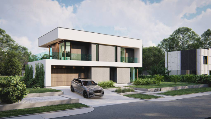 Проект дома Ux214 - 1 Двухэтажные дома в Киеве