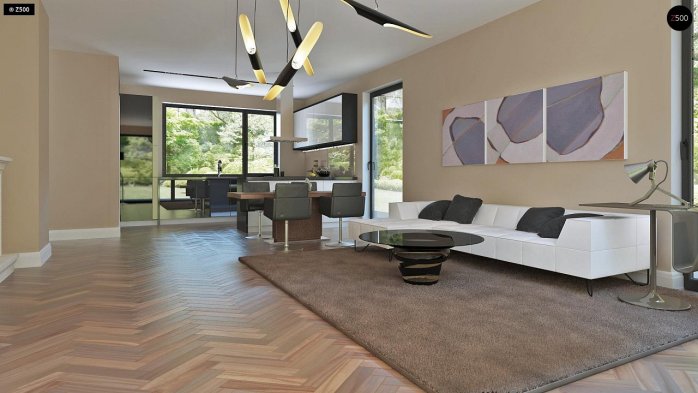 Проект дома U240 - 5 С мансардным этажом дома в Киеве