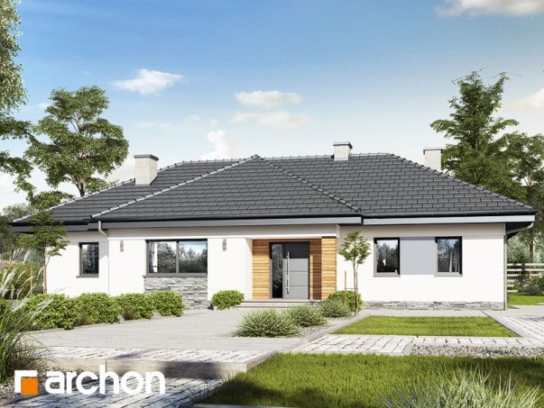 Проект дома Дом в навлоциях - 1 Одноэтажные дома в Киеве