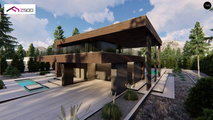 Проект дома Ux167 - 7 Двухэтажные дома в Киеве