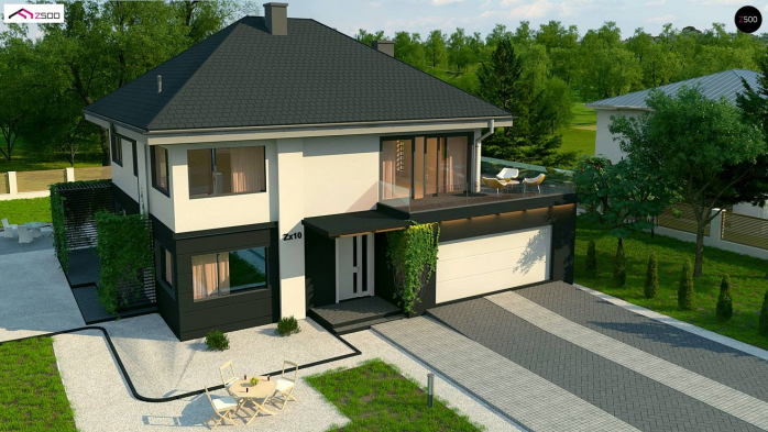 Проект дома Ux10 v1 - 7 Двухэтажные дома в Киеве