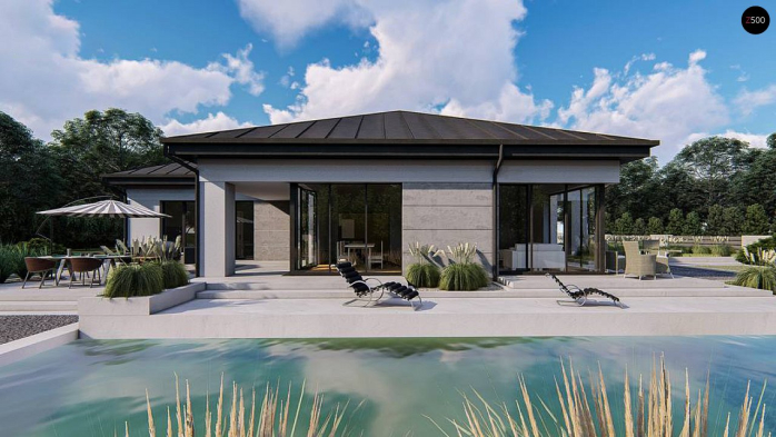 Проект дома U471 - 6 Одноэтажные дома в Киеве