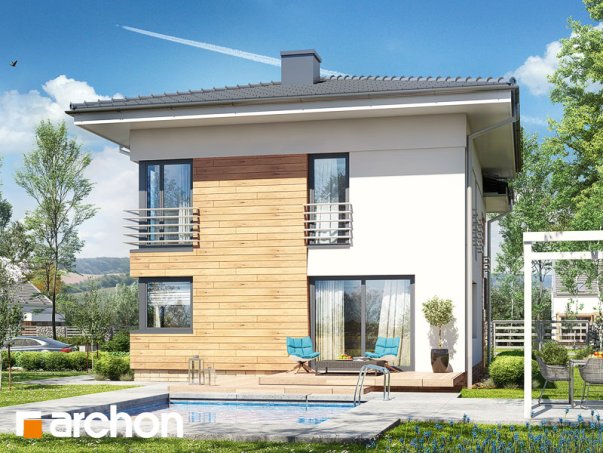 Проект дома Дом в мирте 5 - 2 Двухэтажные дома в Киеве