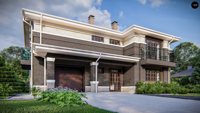 Проект дома Uu15 k - 5 Двухэтажные дома в Киеве