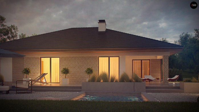 Проект дома U301 - 12 Одноэтажные дома в Киеве