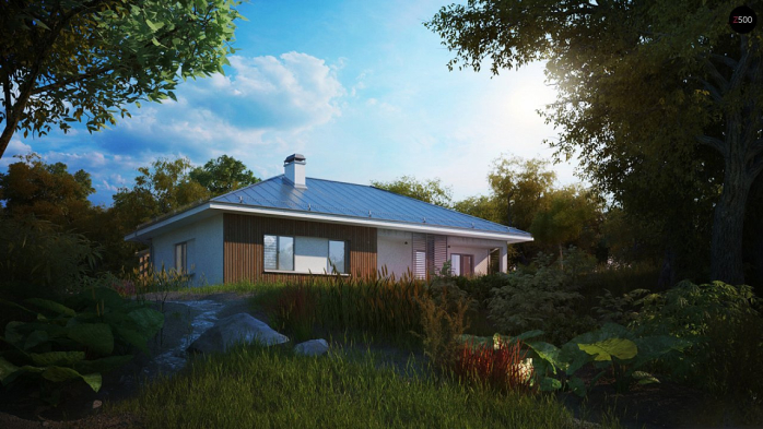 Проект дома U176 - 4 Одноэтажные дома в Киеве