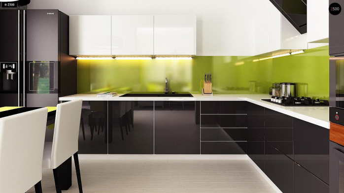 Проект дома U174 - 8 С мансардным этажом дома в Киеве