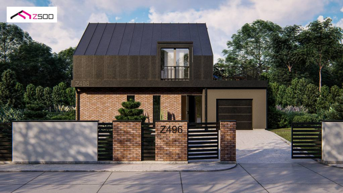 Проект дома U496 - 6 С мансардным этажом дома в Киеве