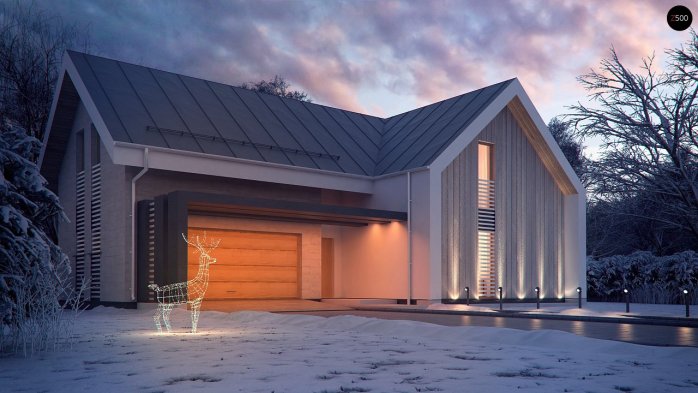 Проект дома U357 - 3 С мансардным этажом дома в Киеве