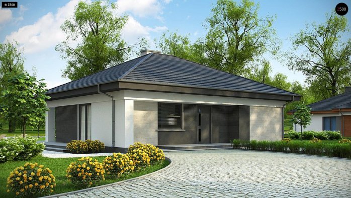 Проект дома U332 D - 2 Одноэтажные дома в Киеве