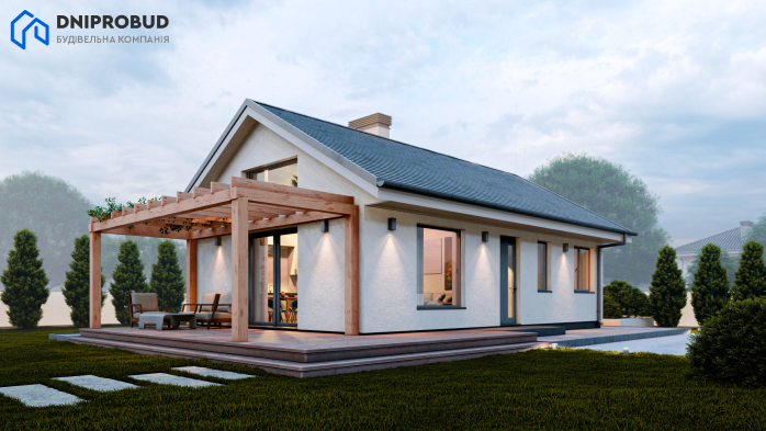 Проект дома DB 50 - 1 Одноэтажные дома в Киеве