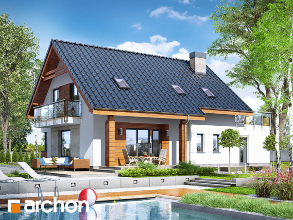 Проект дома Дом в яблонках 4 (Г) - 2 С мансардным этажом дома в Киеве