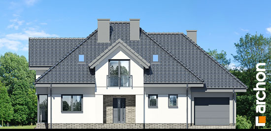 Проект дома Дом в сливах (Г) - 3 С мансардным этажом дома в Киеве