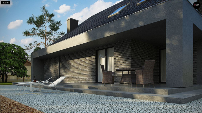 Проект дома U347 - 4 С мансардным этажом дома в Киеве