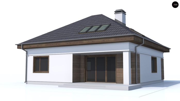 Проект дома U64 a - 2 С мансардным этажом дома в Киеве