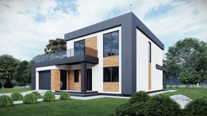 Проєкт будинку DBT 576 - Двоповерхові дома у Києві