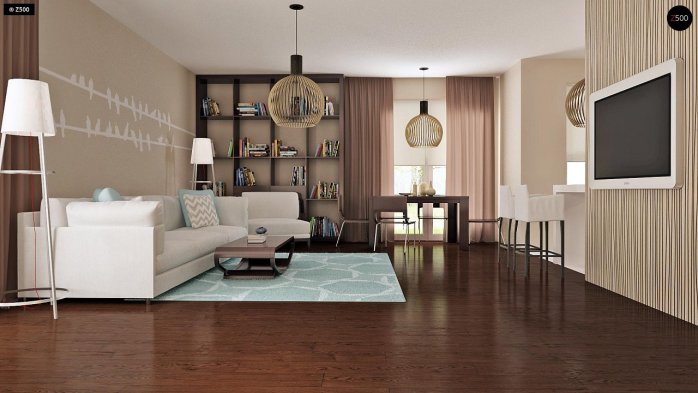 Проект дома U196 - 5 Одноэтажные дома в Киеве