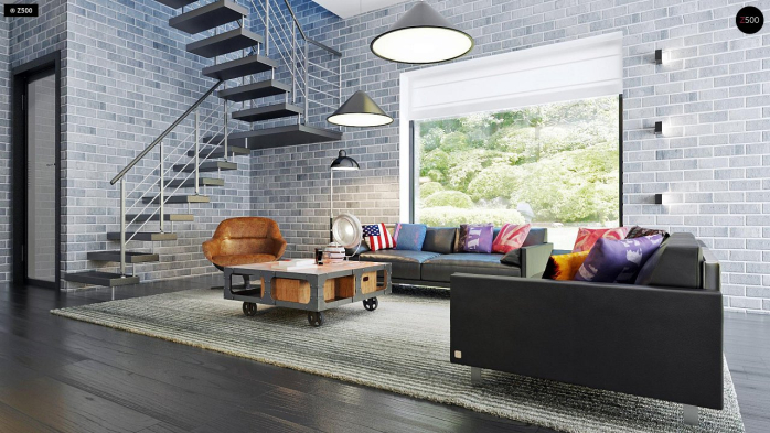 Проєкт будинку Ux63 - Двоповерхові дома у Києві