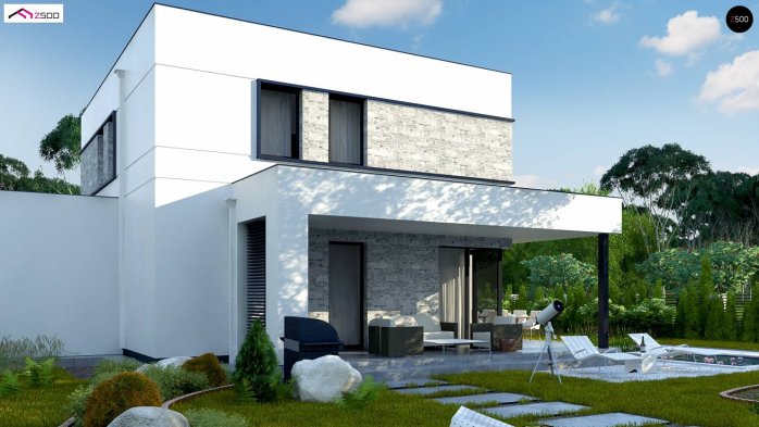 Проект дома Ux92 GP - 6 Двухэтажные дома в Киеве