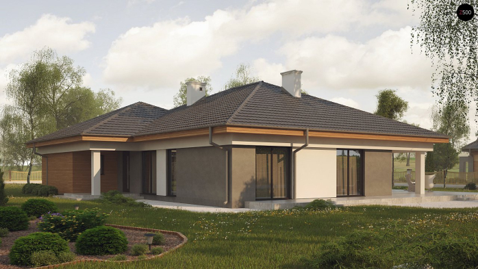 Проект дома U281 - 3 Одноэтажные дома в Киеве