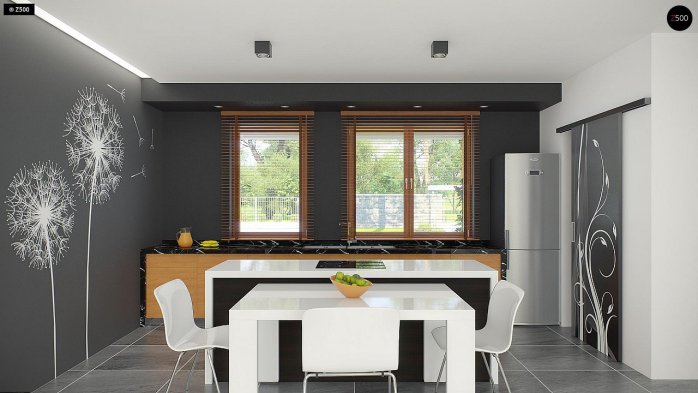 Проект дома Ux102 GP - 3 Одноэтажные дома в Киеве