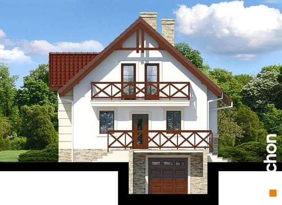 Проект дома Дом в ракитнике вер.2 - 3 С мансардным этажом дома в Киеве
