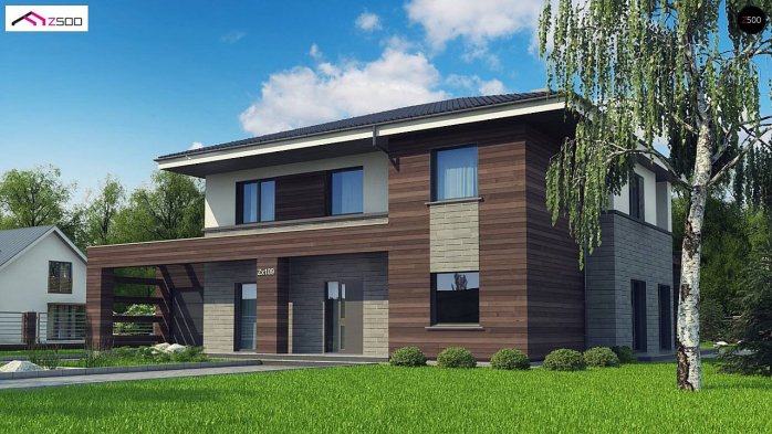 Проект дома Ux109 v1 - 2 Двухэтажные дома в Киеве