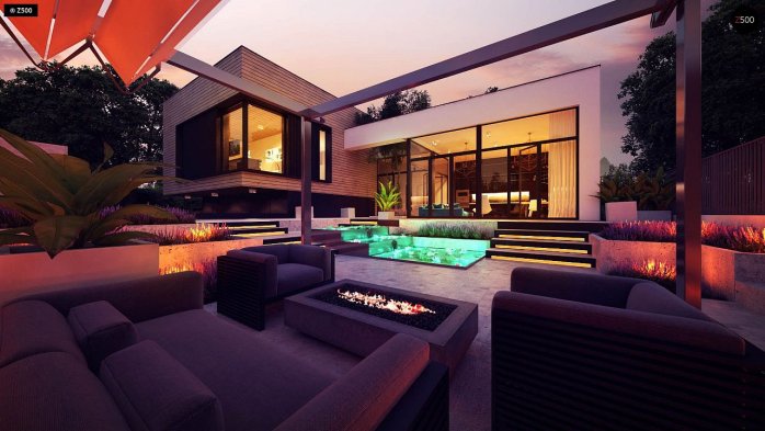 Проект дома Ux190 - 6 Двухэтажные дома в Киеве