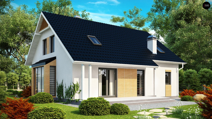 Проект дома U124 - 2 С мансардным этажом дома в Киеве