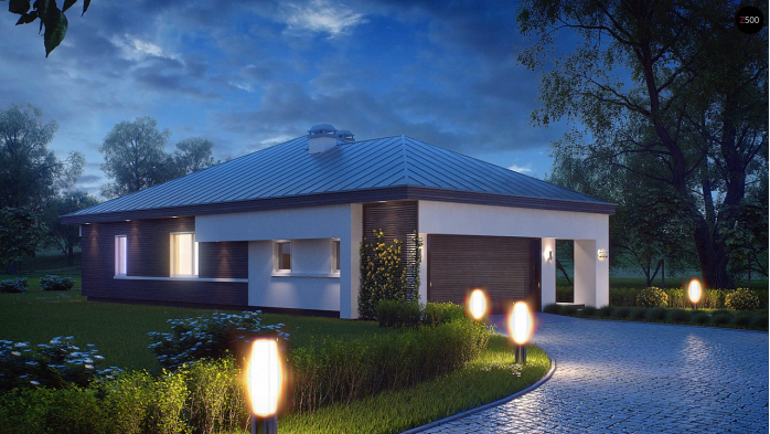 Проект дома U200 - 5 Одноэтажные дома в Киеве