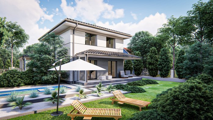 Проект дома U438 - 6 Двухэтажные дома в Киеве