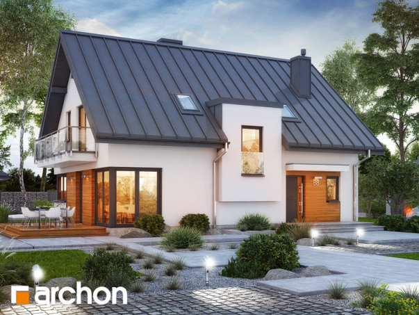 Проект дома Дом в амариллисах 8 - 1 С мансардным этажом дома в Киеве