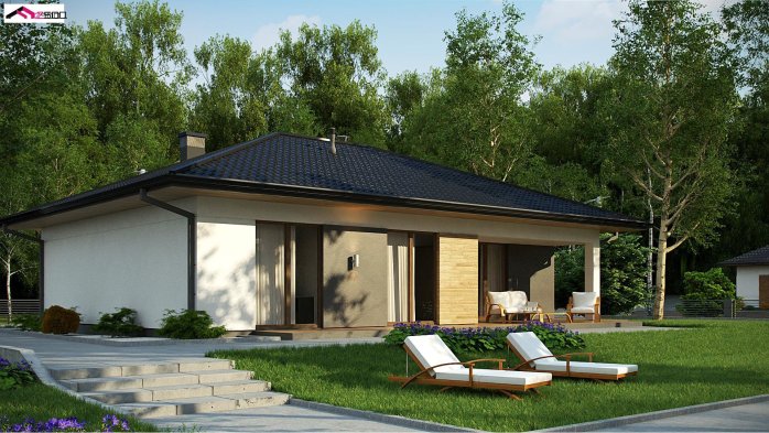 Проект дома U368 D S - 3 Одноэтажные дома в Киеве