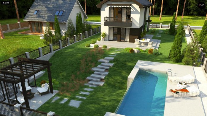 Проект дома U374 - 4 Двухэтажные дома в Киеве