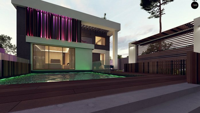 Проект дома Ux124 - 7 Двухэтажные дома в Киеве