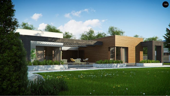 Проект дома Ux128 - 10 Одноэтажные дома в Киеве