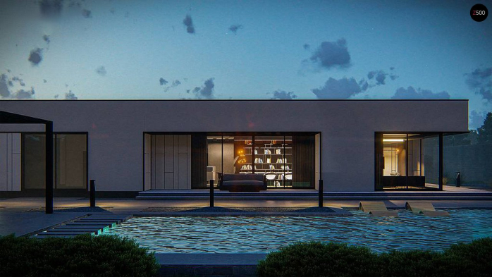 Проект дома Ux88 - 6 Одноэтажные дома в Киеве