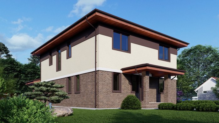Проект дома DBT 520 - 1 Двухэтажные дома в Киеве