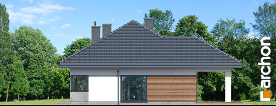 Проект дома Дом в жонкилях (В) - 4 Одноэтажные дома в Киеве