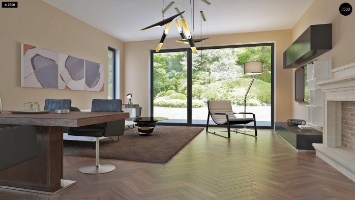 Проект дома U240 - 4 С мансардным этажом дома в Киеве