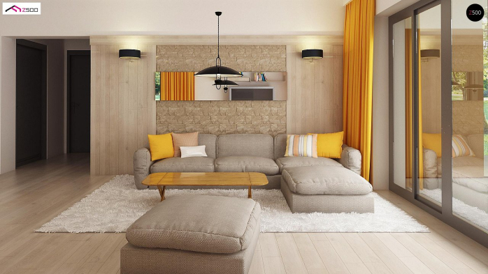 Проект дома U377 - 7 Одноэтажные дома в Киеве