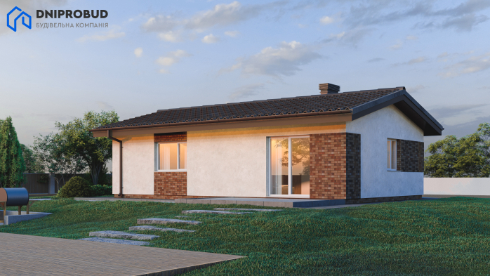 Проект дома DBE 1 - 1 Одноэтажные дома в Киеве