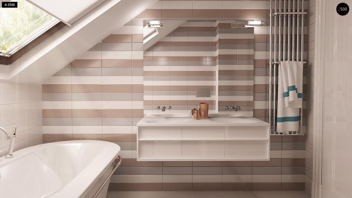 Проект дома U150 - 17 С мансардным этажом дома в Киеве