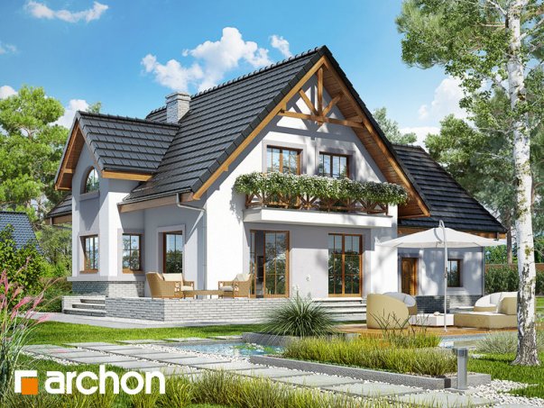 Проект дома Дом в абрикосах 2 (Г2) - 2 С мансардным этажом дома в Киеве