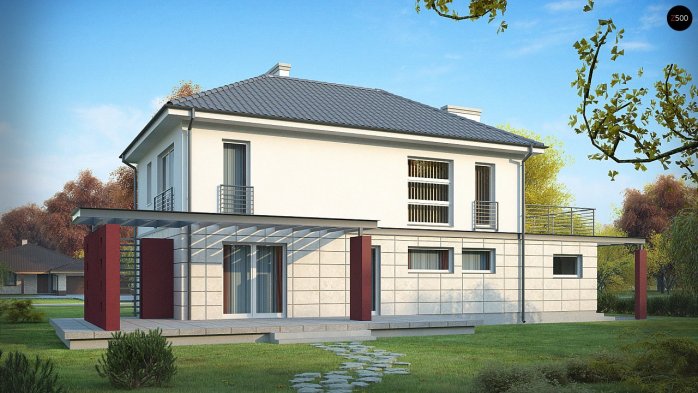 Проект дома Ux6 - 4 Двухэтажные дома в Киеве