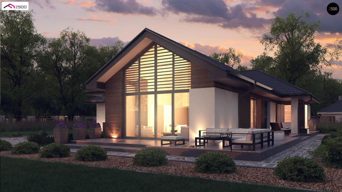 Проєкт будинку U402 - Одноповерхові дома у Києві