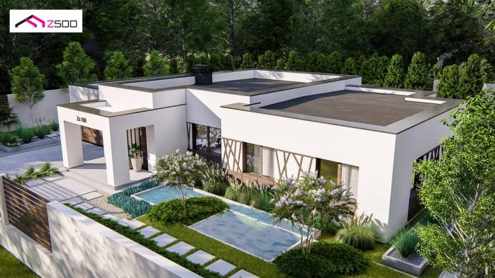 Проект дома Ux169 - 1 Одноэтажные дома в Киеве